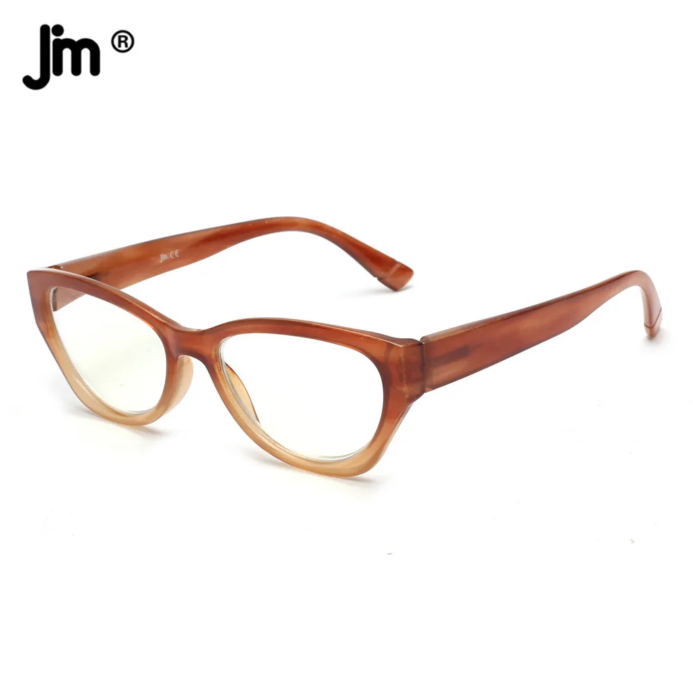 Top Trends: JM Cat Eye Anti Blue Light Reading Glasses Women Spring Hinge Presbyopic Glasses Diopters + 1 1.5 2.0 2.5 3.0 3.5 4.0 Shoppable Styles