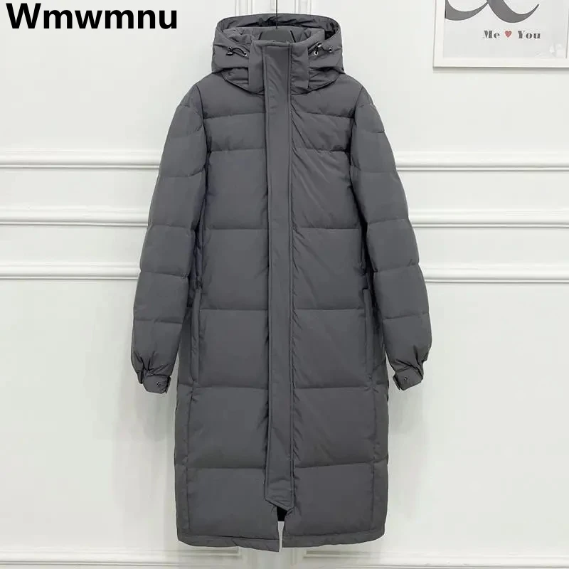 Top Trends: Hooded Winter Down Cotton Parkas Warm Oversize 85kg Jackets Thicken Korean Long Padded Coats Windproof Women Quilted Chaquetas Shoppable Styles