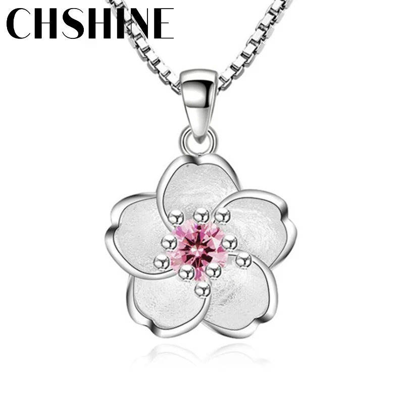 Top Trends: 925 Sterling Silver New Woman Brand Fashion Fresh Rose Handmade Cherry Necklace Pendant Cute Peach Pendant Luxury Jewelry Shoppable Styles