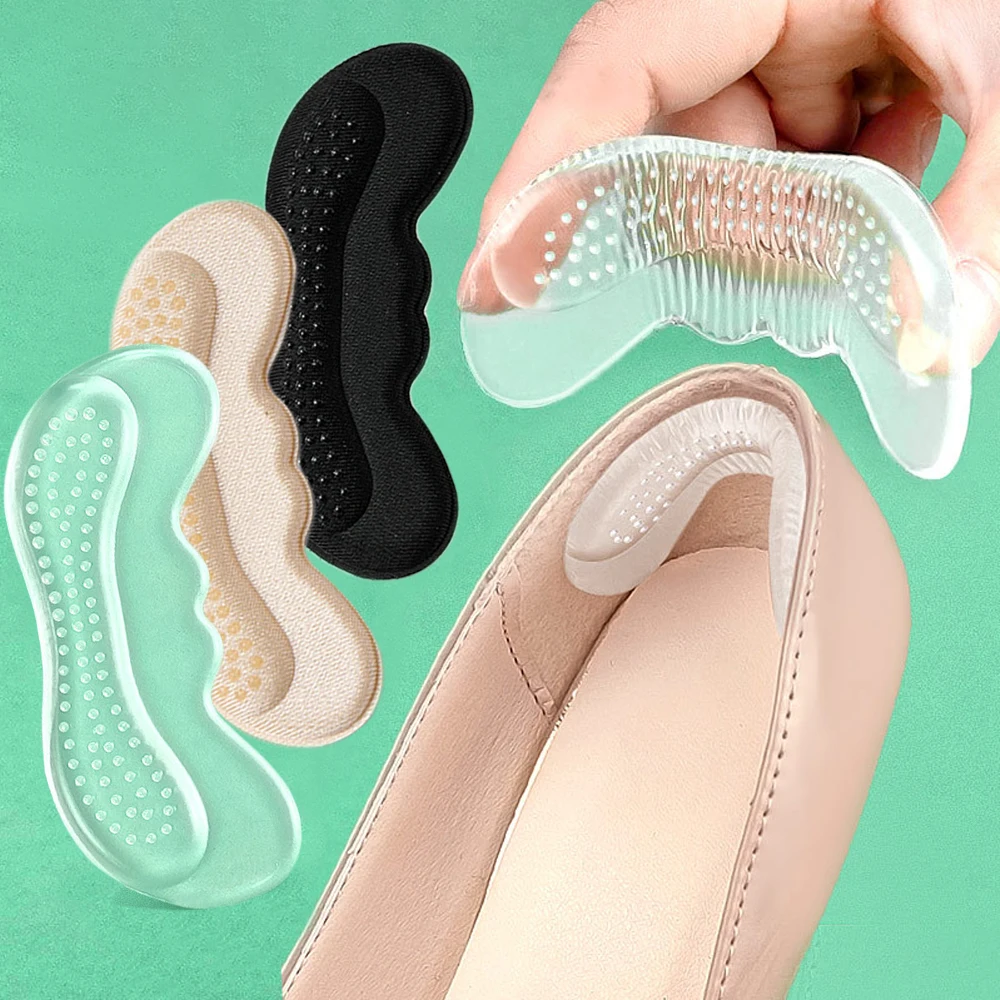 Top Trends: Silicone Heel Pads For Women Shoes Back Sticker Stiletto High Heels Inserts Protector Pain Relief Antiwear Feet Heel Cushion Pad Shoppable Styles