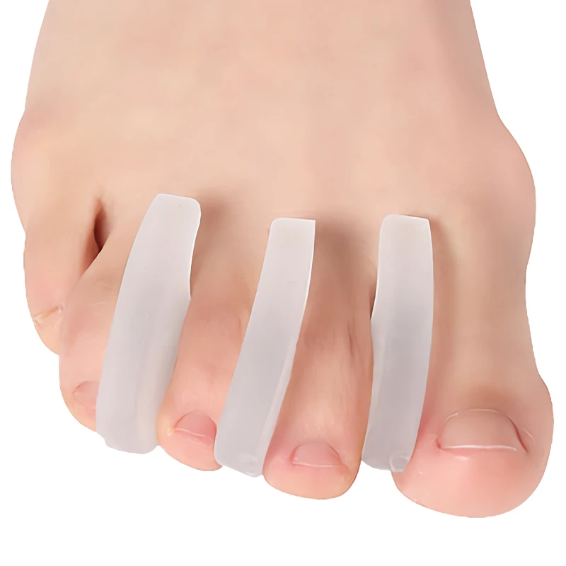 Top Trends: 6pieces=3pairs Gel Thumb Spacer Protector Silicone Toes Separators Adjuster Bunion Bone Hallux Valgus Corrector Foot Care Tools Shoppable Styles