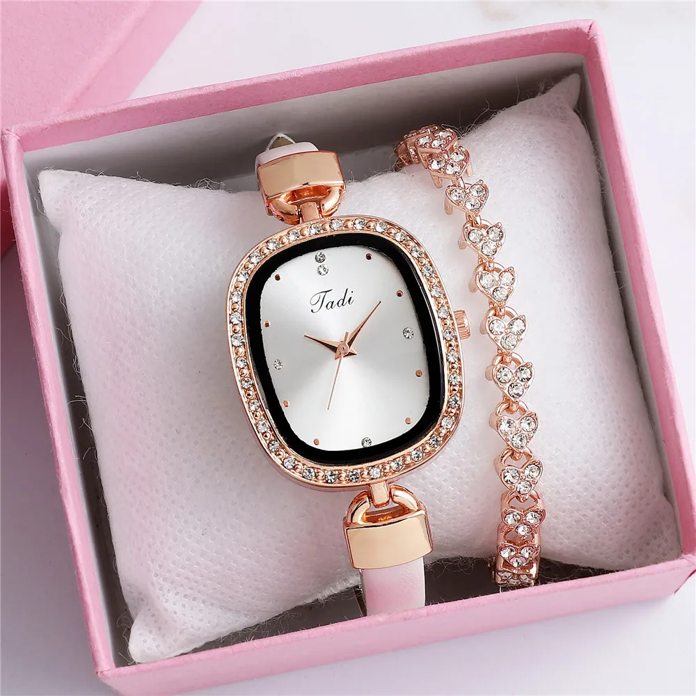 Top Trends: Luxury Fashion Women's Wristwatch Rhinestone Fine Strap Ladies' Fashion Watches Quartz Watch Women Timepiece Shoppable Styles - Image 2