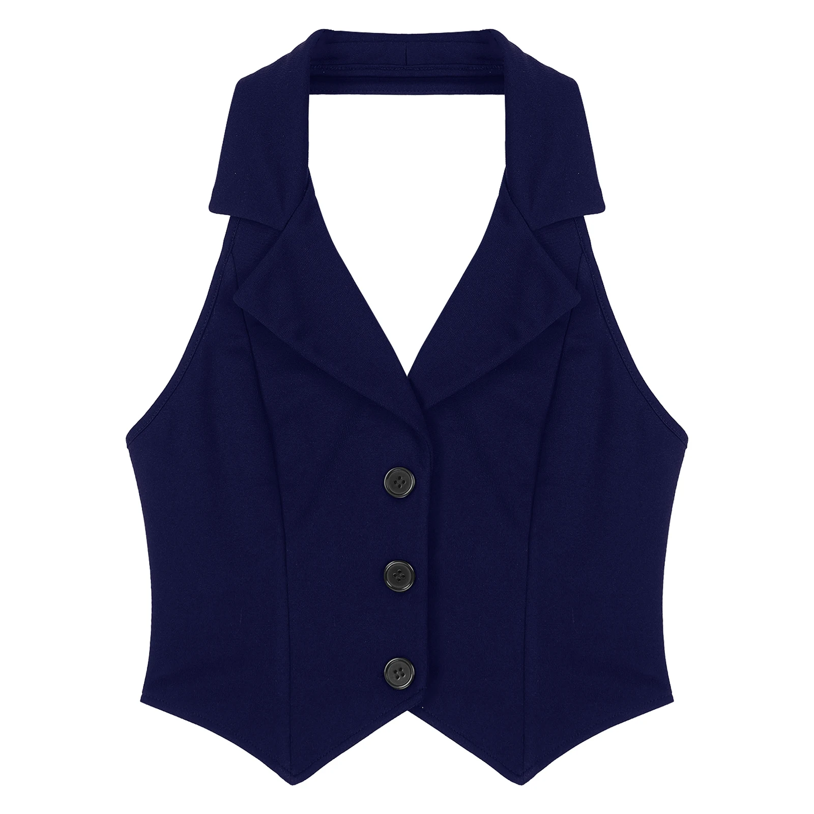 Top Trends: Women's Vests Halter Neck V-Neck Office Ladies Crop Tops Formal Elegant OL Waistcoat Suits Vest Business Work Wear Mujer Shoppable Styles - Image 5