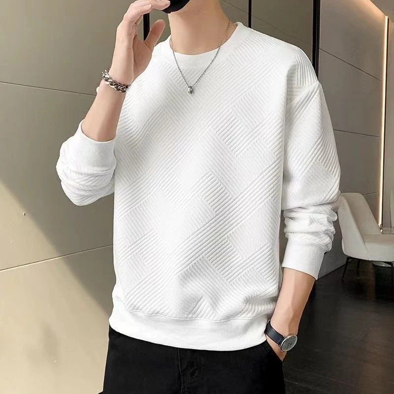 Top Trends: Spring Autumn O Neck Simple All-match Sweatshirt Ladies Loose Casual Fashion Add Velvet Pullover Top Women Solid Color Outwear Shoppable Styles