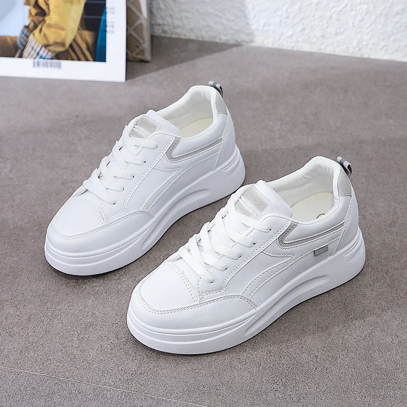 Top Trends: White Women Sneakers Fashion Mesh Platform Sneakers Casual Shoes Autumn Comfortable Thick High Sole Dad Flats Platform Shoes Shoppable Styles