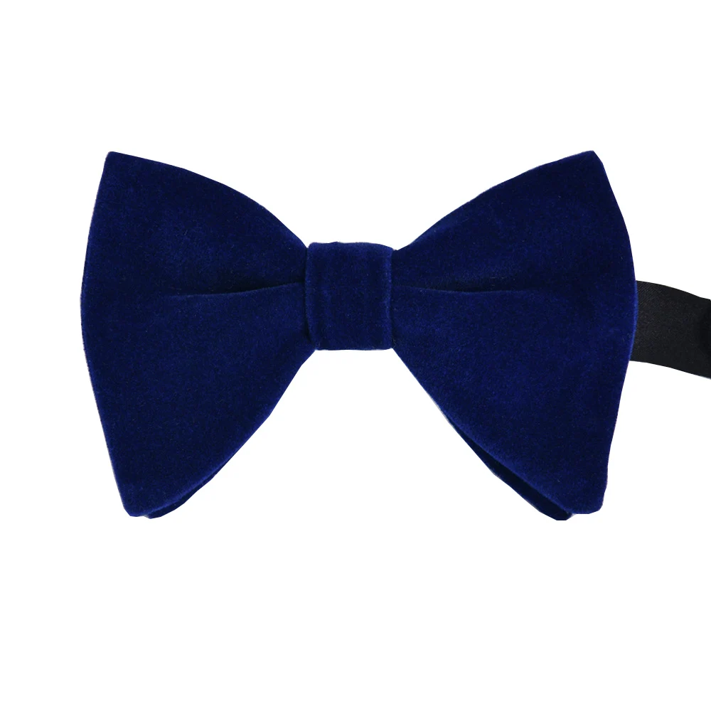 Top Trends: Blue Black Velvet Bow Ties For Men Adjustable Classic Bowknot Man Accessories Shirts Bowties Butterfly Cravats For Wedding Party Shoppable Styles - Image 5