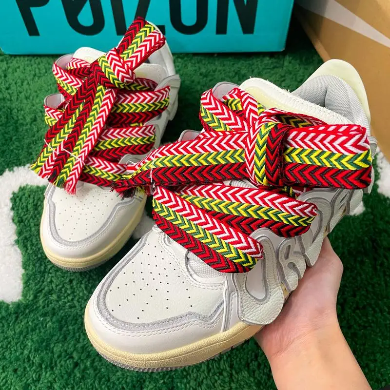 Top Trends: New Luxury Brand Shoelaces For Sneakers AF1 Shoe Laces Width 1.5cm / 2cm / 3cm Shoelace Flat Laces Shoes 120 / 140 / 160cm Strings Shoppable Styles