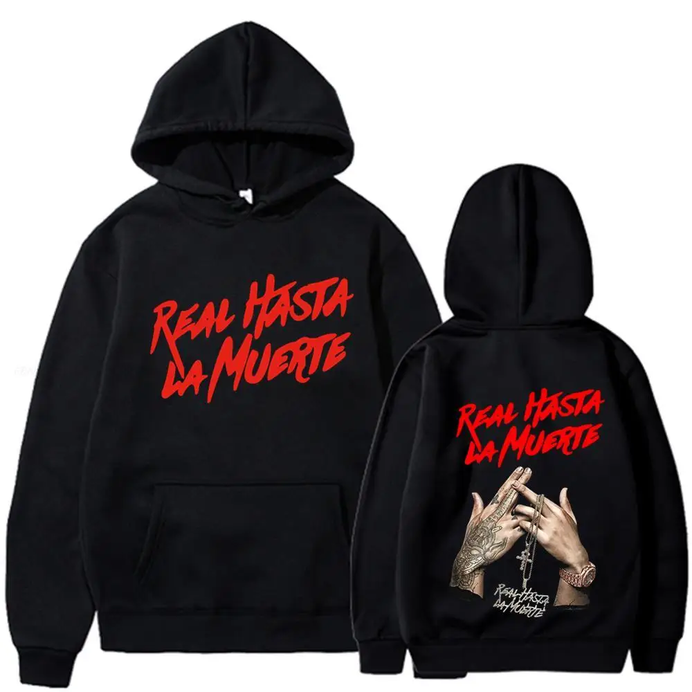 Top Trends: Anuel AA Printed Hoodies Sweatshirt Coat Real Hasta La Muerte Casual Tracksuit Costume Men Women Clothing Anime Pullover Hoodie Shoppable Styles