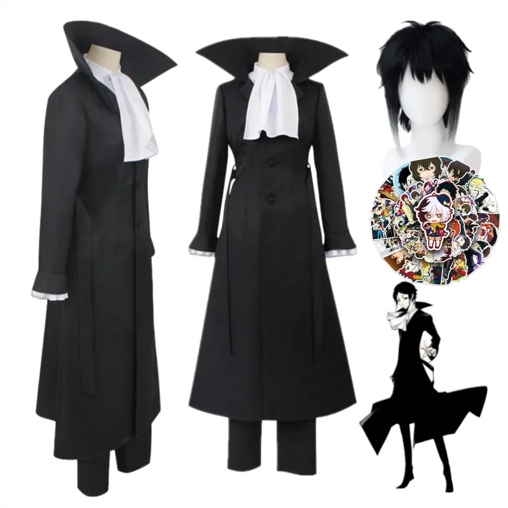 Top Trends: Anime Bungo Stray Dogs Akutagawa Ryunosuke Cosplay Costume Halloween Christmas Party Clothes Wig Set Shoppable Styles