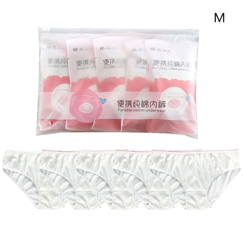 Top Trends: 67JC Disposable Panties M / L / X / XL / 2XL / 3XL Set Of 5 Pregnant Women Toilet Bathroom Showering Clothes Changing Supplies Shoppable Styles