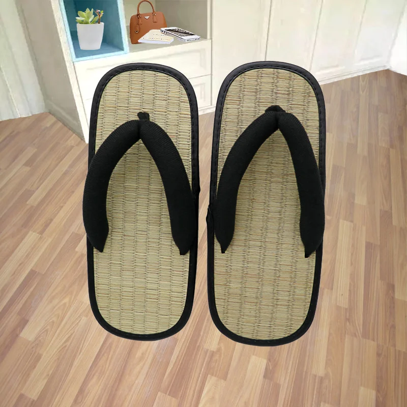 Top Trends: Straw Plaited Article Man Flip Flops Summer Slippers Y-shaped Clip Slipper Sandals Open Toe Japanese Thick Bottom Slipper Shoppable Styles