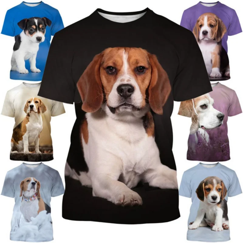 Top Trends: 2023Fashion Men's And Women's 3D Printing T-shirt Animal Dog Beagle Casual Short-sleeved Street T-shirt Top Shoppable Styles