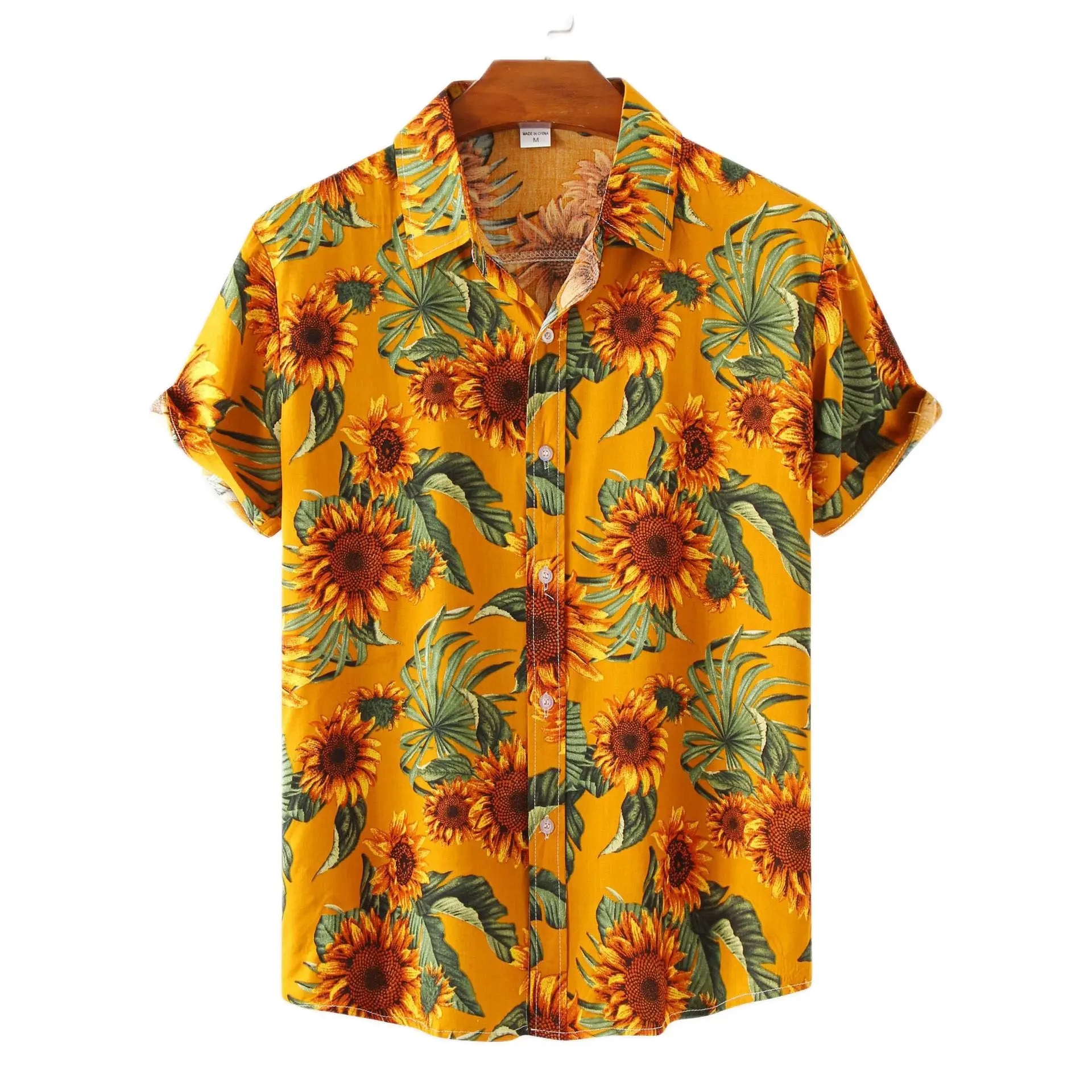 Top Trends: Summer New Men&#039;s Hawaiian Shirt Sunflower Print Shirt For Men Vintage Oversized Short Sleeve Loose Casual Tropical Beach Top 5xl Shoppable Styles