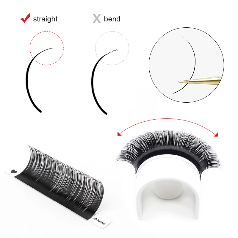 Top Trends: Winky Beauty Custom Your Logo Individual Eyelash Extension Silk Lashes Russian Volume Classic Eyelash Extensions For Makeup Shoppable Styles - Image 2