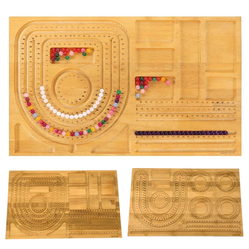 Top Trends: Beading Board Bamboo Combo Bead Board Tray Craft For DIY Bracelet Necklace Jewelry Making Accessories Jewelry Storage Organizer Shoppable Styles