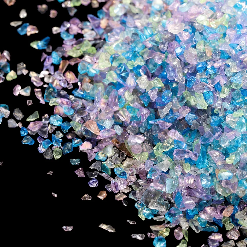 Top Trends: 50g Glass Crushed Stone Irregularity Crystal Gravel Filling For DIY Epoxy Resin Mold Filler Crafts Decorative Nail Art Filler Shoppable Styles