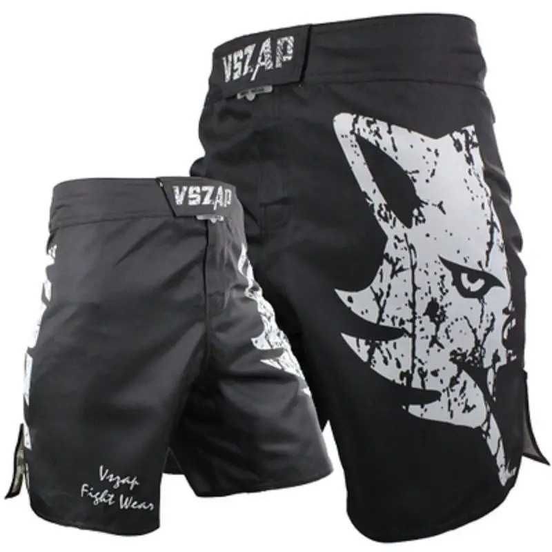 Top Trends: VSZAP Giant Wolf Fighter MMA Boxing Gym Sanda Thai Boxing Training Jujitsu Mixed Martial Arts Quick Dry Breathable Sports Shorts Shoppable Styles