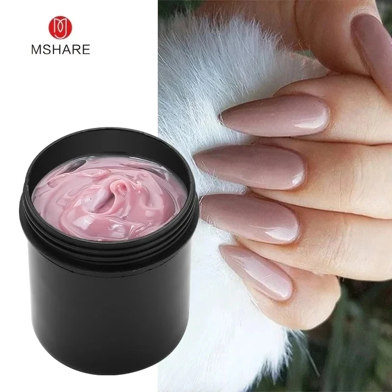 Top Trends: MSHARE 150ml Jelly Gel Builder Nail Extension Gel Cream Medium Soft Cover Shade Pink White Fast Extending UV Nail Hard Gels Shoppable Styles