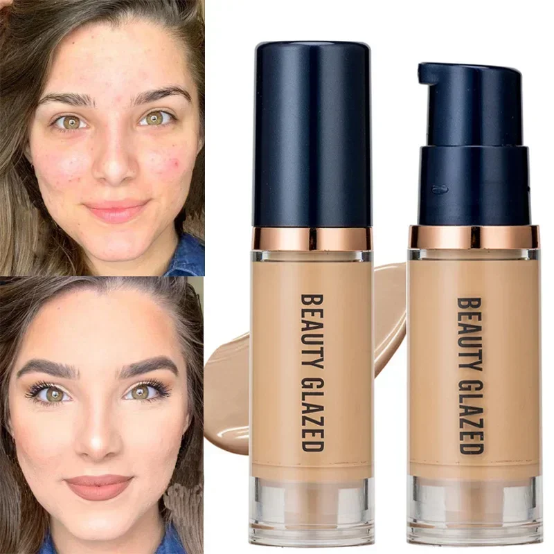 Top Trends: 6ml Matte Face Foundation Makeup Lasting Moisturizing Coverup Acne Marks Oil Control Whitening Concealer Facial Contour Cosmetic Shoppable Styles