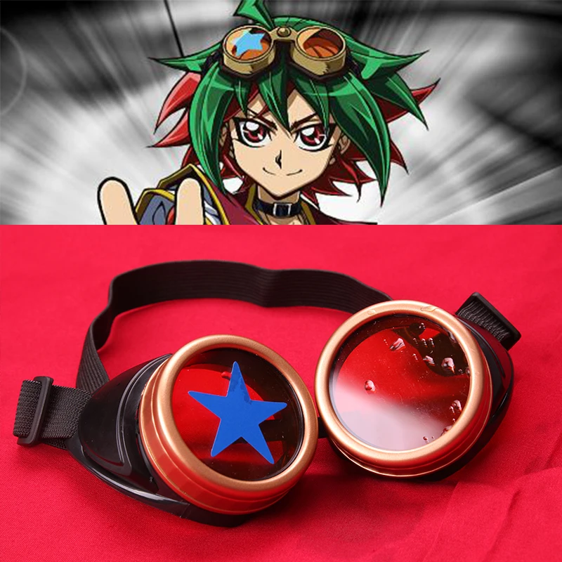 Top Trends: Anime Cosplay Props Glasses Yu-Gi-Oh ARC-V.Goggles.Yuya Sakaki Punk Glasses Shoppable Styles