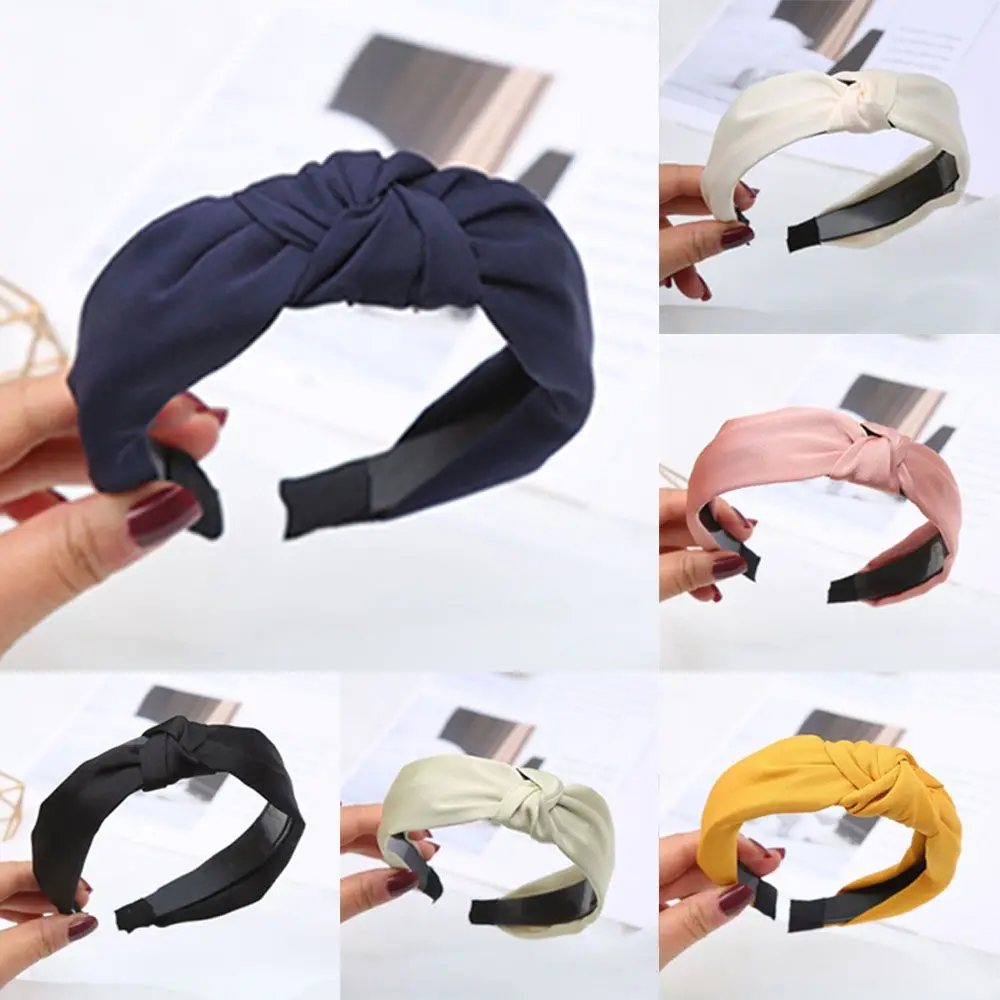 Top Trends: Knot Headdress Headwear Beauty Accessory Wide Side Headband For Women Girl Hair Hairband Hair Hoop Shoppable Styles