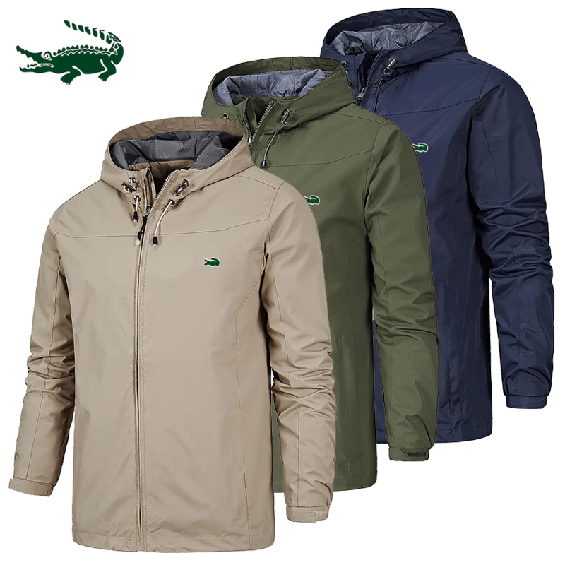 Top Trends: High Quality Men's Hooded Zippered Jacket Jacket Fashionable Casual Windproof Rainproof Outdoor Mountaineering Sports Jacket Shoppable Styles