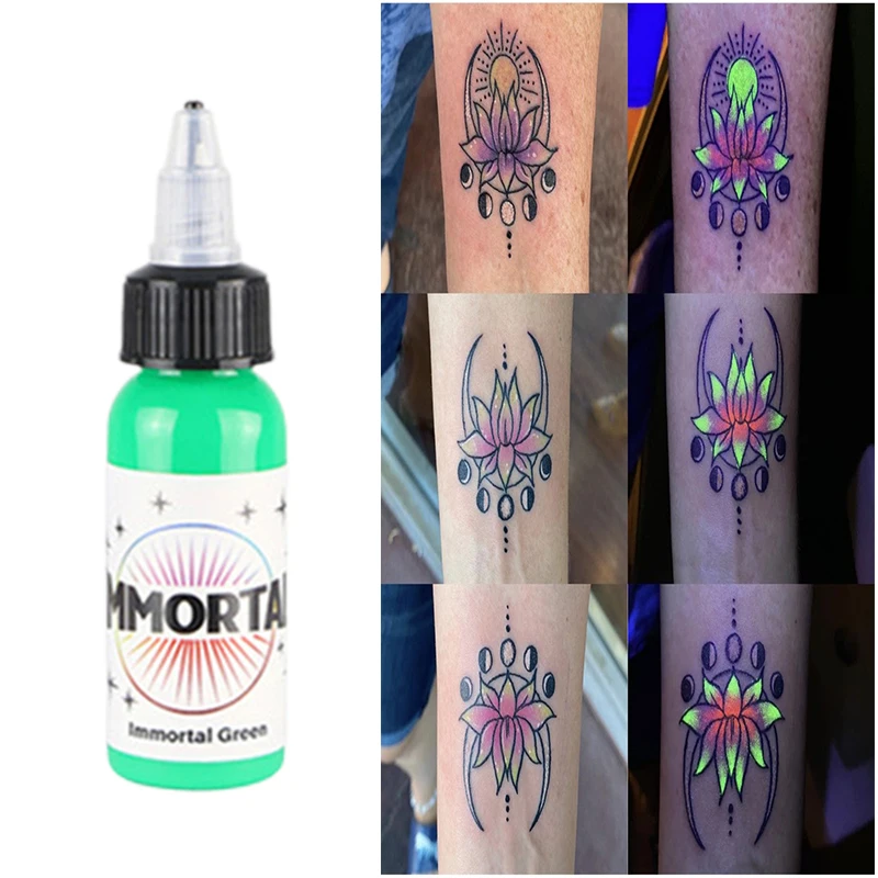 Top Trends: 15ml Bottle Professional Fluorescence Tattoo Ink Purple Light Micropigmentation Pigment Uv Ink Tattoo Pigment For Body Painting Shoppable Styles - Image 3