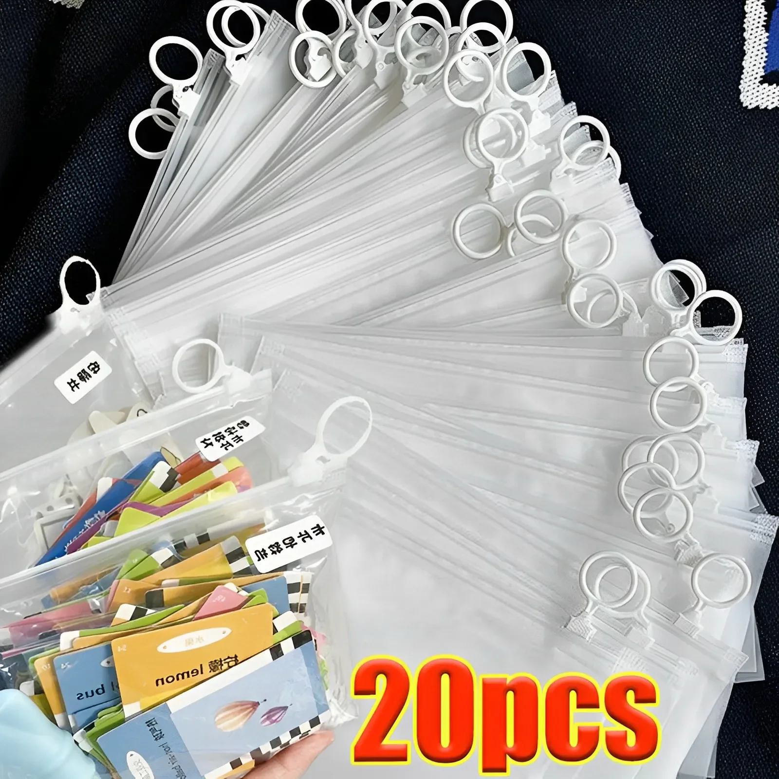 Top Trends: 10 / 20pcs Travel PVC Bag Zipper Storage Bag For Cosmetic / Underwear Sock Transparent Packaging Bag Storage Pouch 23*14.5cm Shoppable Styles