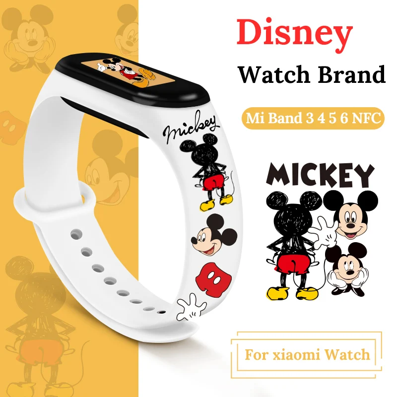 Top Trends: Mickey Mouse Watch Strap For Xiaomi Mi Band 6 5 4 3 Wristband Silicone Bracelet MiBand 7 Band5 Band6 Smartwatch Accessories Shoppable Styles