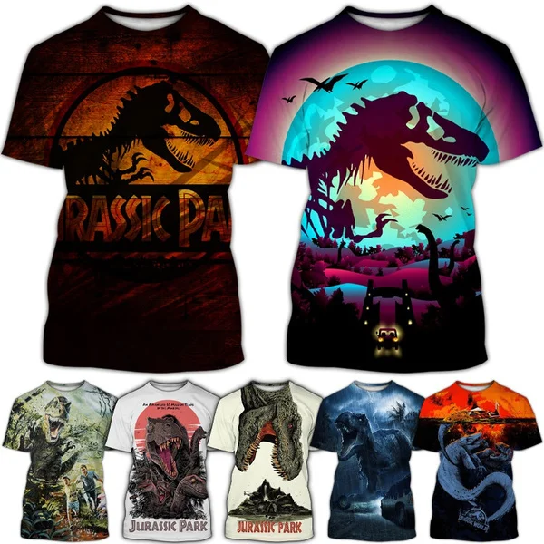 Top Trends: Unisex Jurassic World Casual Top Cool Fashion T-shirt Jurassic Park T-shirt 3D Printing T-shirt Funny T Shirt Fashion Top Shoppable Styles