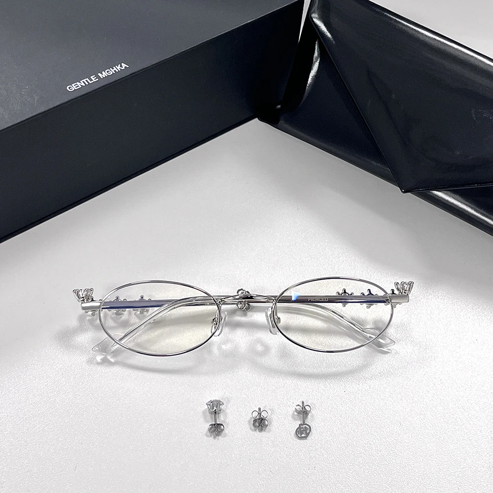 Top Trends: 2024 Fashion Style Brand Eyawear Optical EyeGlasses Frame Women Alloy Reading Myopia Prescription Glasses With Original Box Shoppable Styles