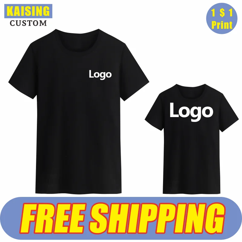 Top Trends: KAISING 10 Colors Pure Cotton T Shirt Custom Logo Printing Men And Women Tops Personal Design Embroidery Company Brand S-4XL Shoppable Styles