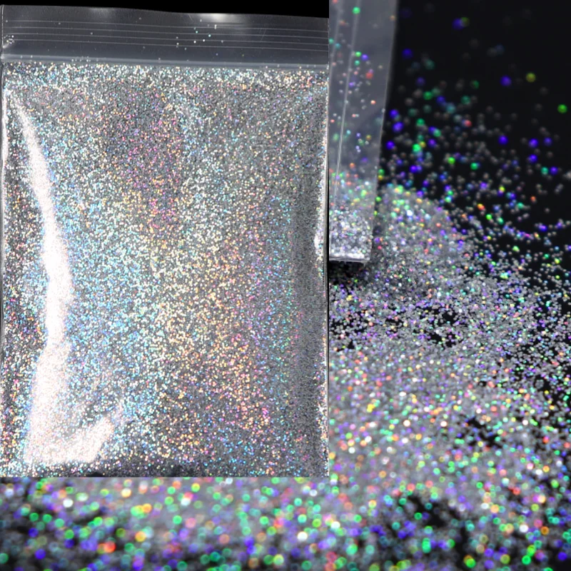 Top Trends: 10g Bulk Glitter For Nails Hologram Powder Sparkly Pigment Art Decorations Loose Chunky Shiny Charms For Reflective Nail Polish Shoppable Styles