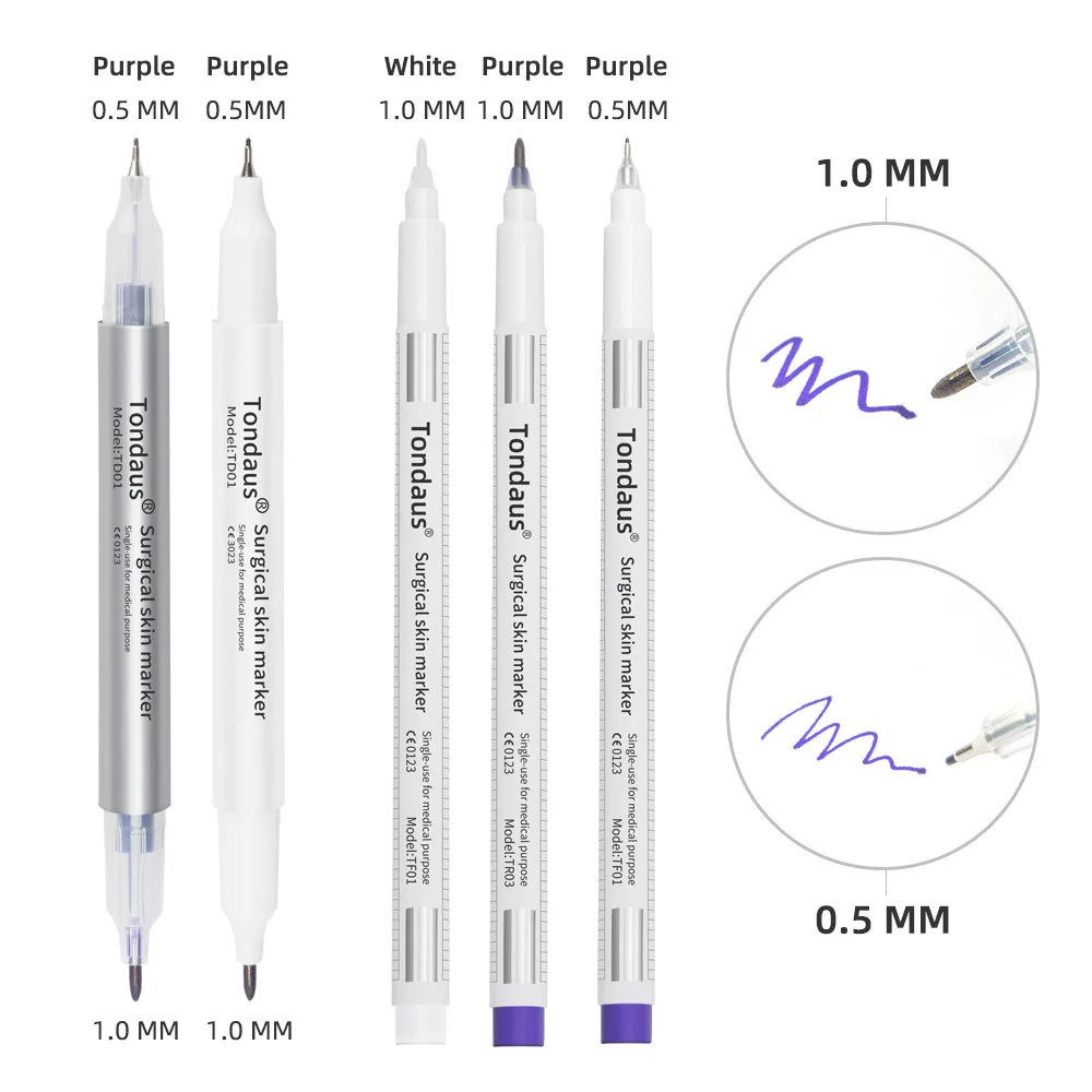 Top Trends: Korean Tattoo Sterile Embroidery Marking Pen Surgical Eyebrow Mark Pen Waterproof White Floating Lip Line Positioning Pencil Shoppable Styles - Image 3