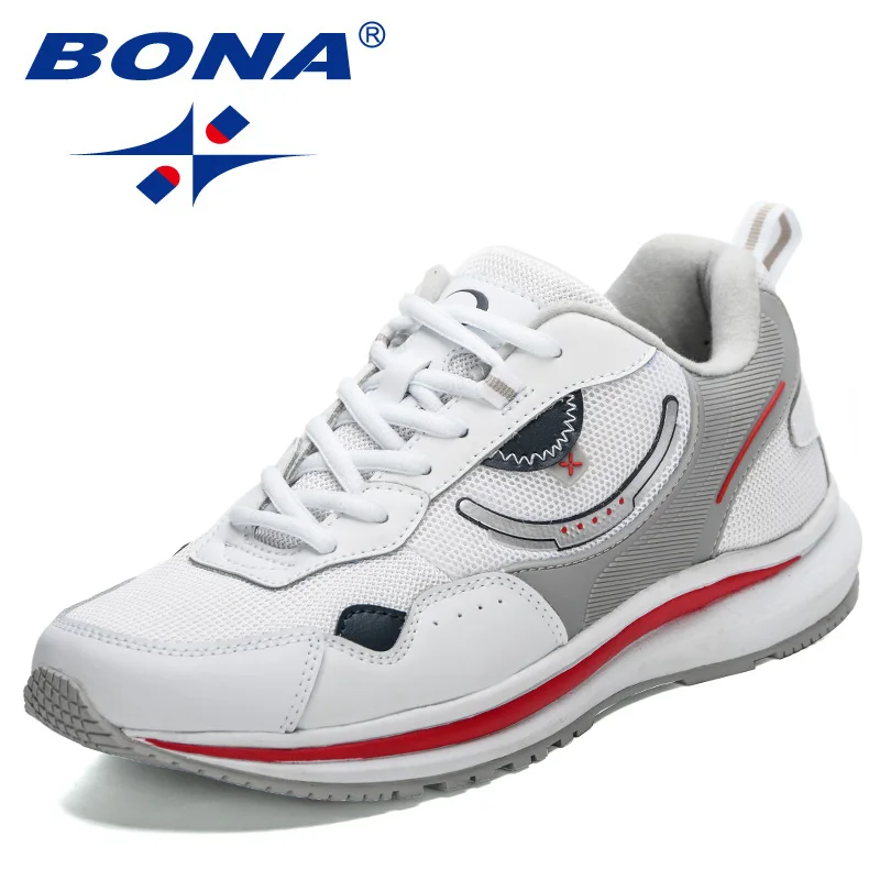 Top Trends: BONA 2023 New Men Breathable Jogging Designers Outdoor Brand Sneakers Man Athletic Sports Shoes Running Shoes Shoes Mansculino Shoppable Styles