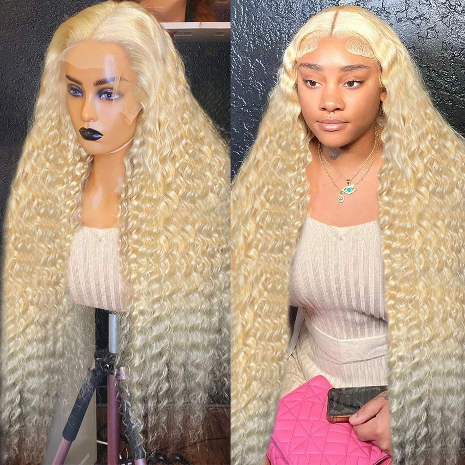 Top Trends: 613 Blonde Lace Front Wig Glueless Hd Lace Frontal Wig 13X6 Curly Lace Front Human Hair Wig 13X4 Deep Wave Frontal Wigs Shoppable Styles