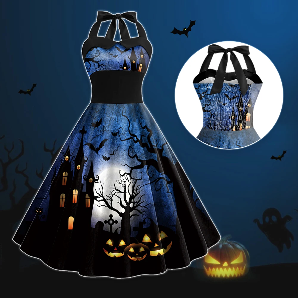 Top Trends: Color Cosplayer Vintage Dress Halloween Party Cosplay Costumes Women Gothic Clothes Ghastly Day Of The Dead Role Playing Costume Shoppable Styles