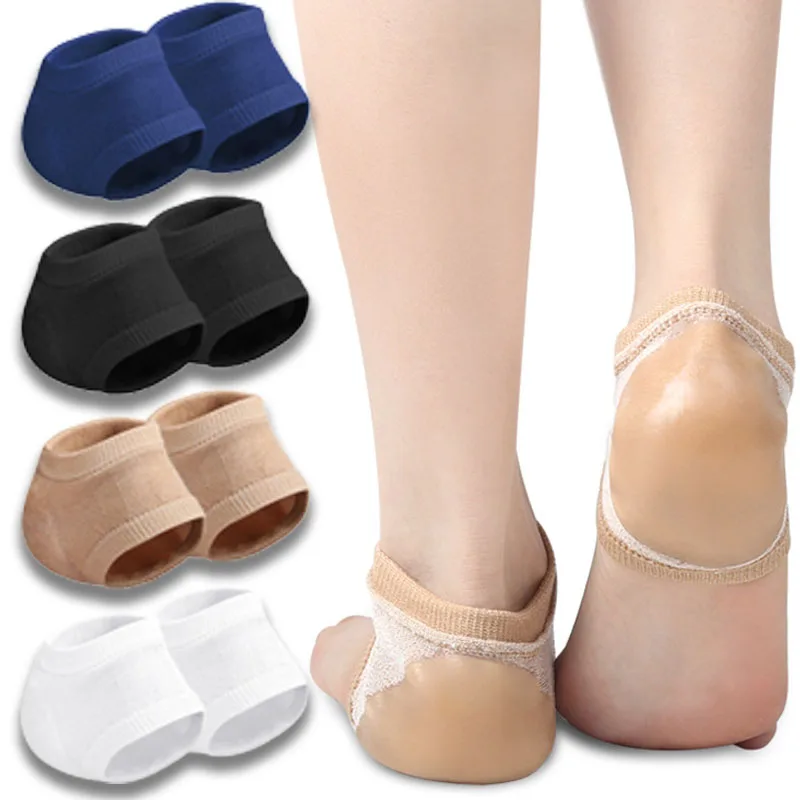 Top Trends: Anti-slip Gel Silicone Heel Protector Pads Sleeve Heel Cups Plantar Fasciitis Support Heel Pain Reduce Skin Repair Cushion Socks Shoppable Styles