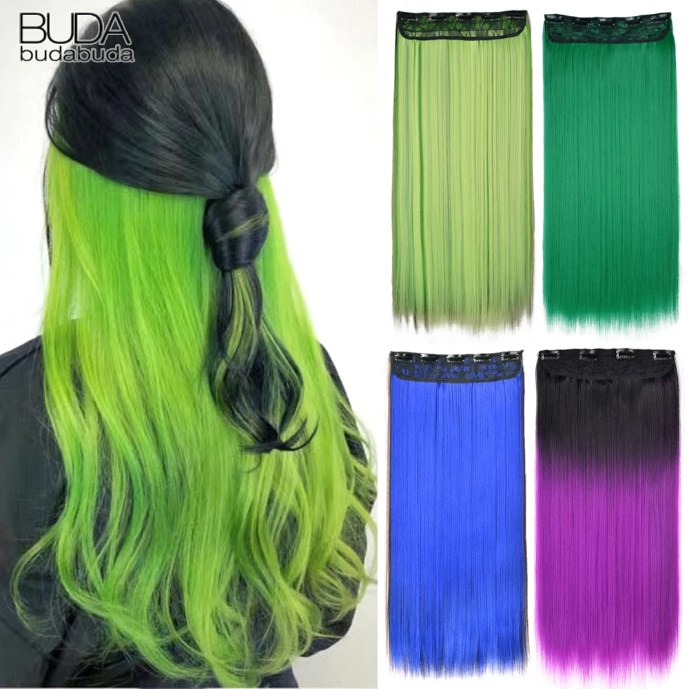 Top Trends: 5 Clip-In Hair Extensions Long Straight One Piece Synthetic Heat-Resistant Fibre Hairpiece 22Inch Black Blonde Natural Hairstyle Shoppable Styles