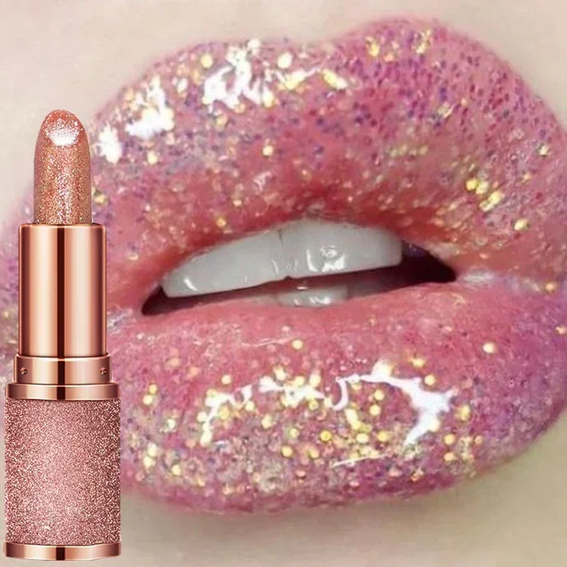 Top Trends: Glitter Lipstick Temperature Color Changing Lipsticks Long Lasting Moisturizing Velvet Matte Lip Tint Red Pink Sexy Lips Makeup Shoppable Styles