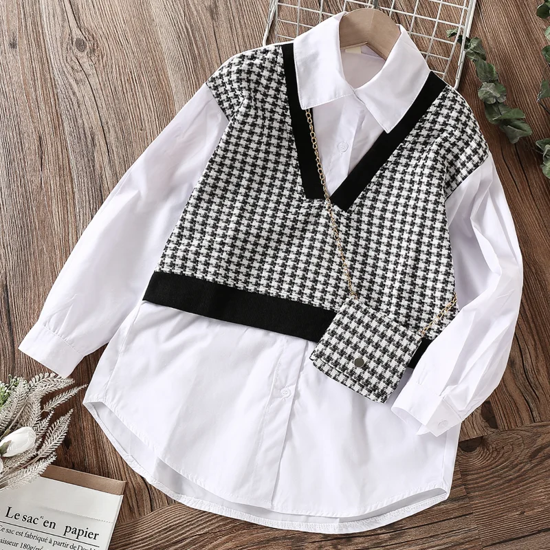 Top Trends: Baby Kids White Spring Autumn Long Sleeve Tops School Shirts For Girls Blouses Children Clothes For Teenagers 6 8 10 12 13 Years Shoppable Styles