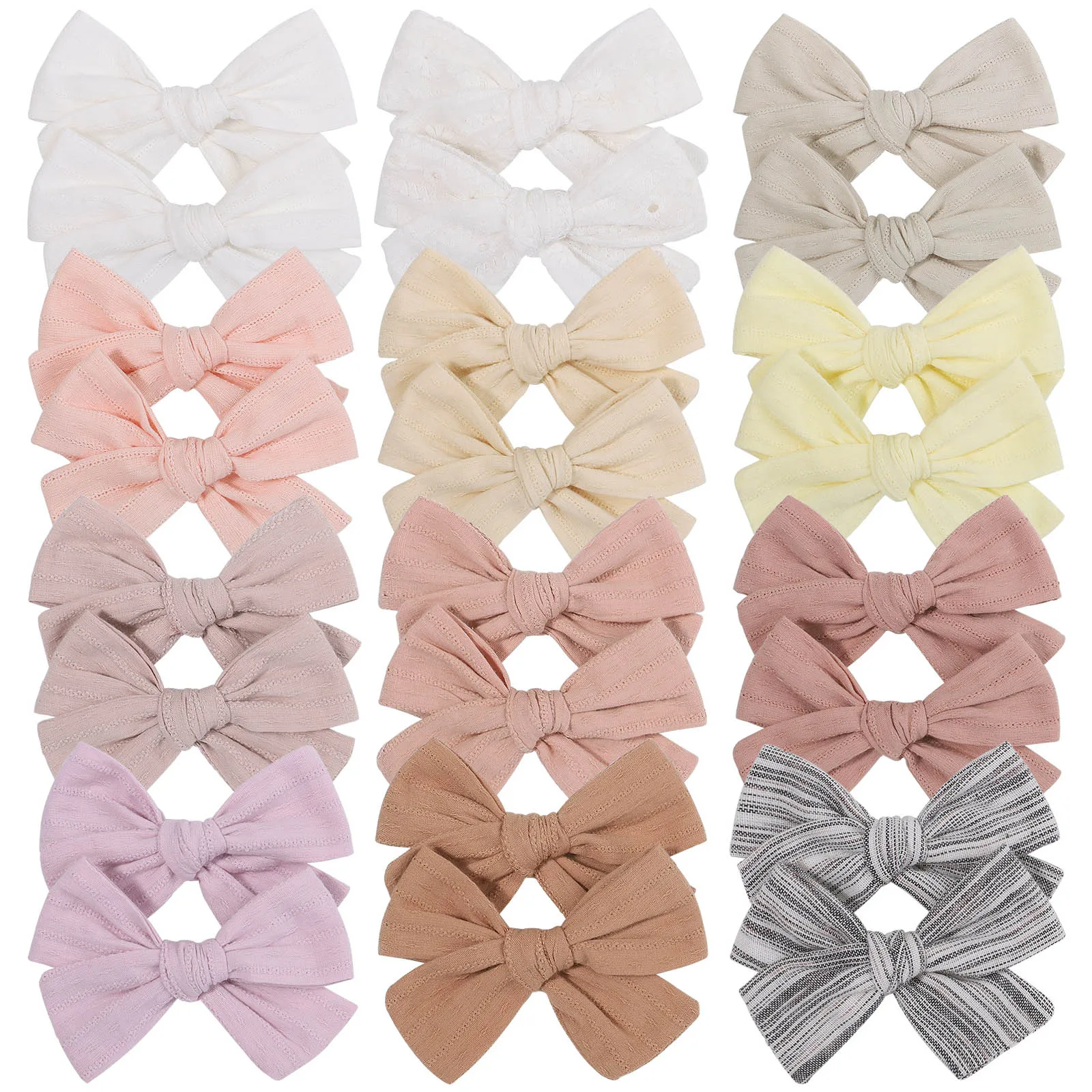 Top Trends: 2Pcs / lot Hollow Printing Bows Hair Clip For Girl Soft Cotton Hairpins Baby Hairgripe Lovely Barrettes Kids Hair Accessories Gift Shoppable Styles - Image 6