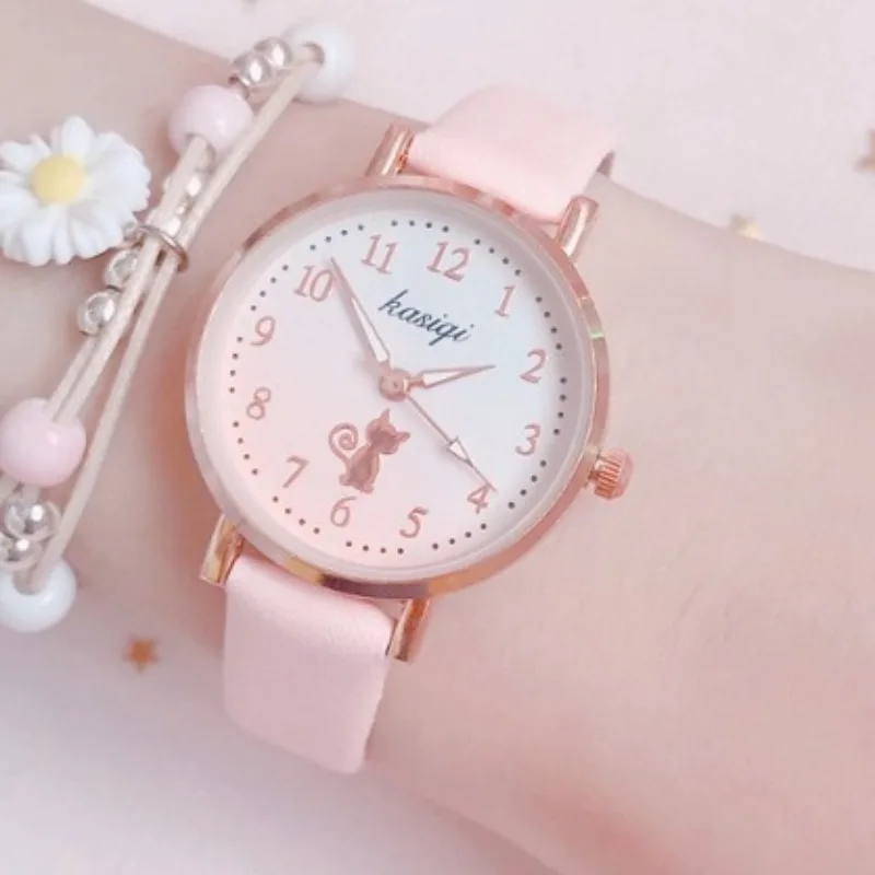 Top Trends: Cute Cat Children Watches Fashion Fall Proof Cartoon Kids Quartz Watch Student Sport Glow Gradient Girls Clock Orologio Donna Shoppable Styles