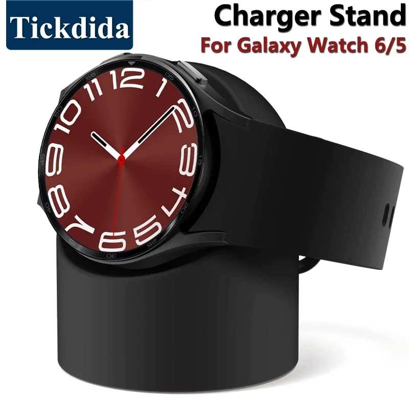 Top Trends: Silicone Charger Cradle Dock Wireless Charger Stand Holder For Samsung Galaxy Watch 6 5 Pro 6 Classic 47mm Watch Charging Base Shoppable Styles