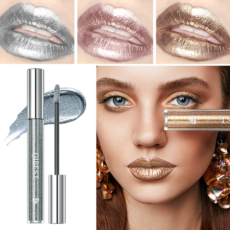 Top Trends: 6 Colors Metallic Glitter Diamond Liquid Lipstick Waterproof Long Lasting Pearl Shiny Lip Gloss Charming Women Lip Makeup Shoppable Styles