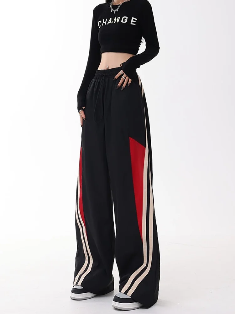 Top Trends: Y2K Women Streetwear Sports Cargo Korean Harajuku Casual Parachute Tech Pants Men Sweatpants Wide Leg Joggers Trousers Clothes Shoppable Styles