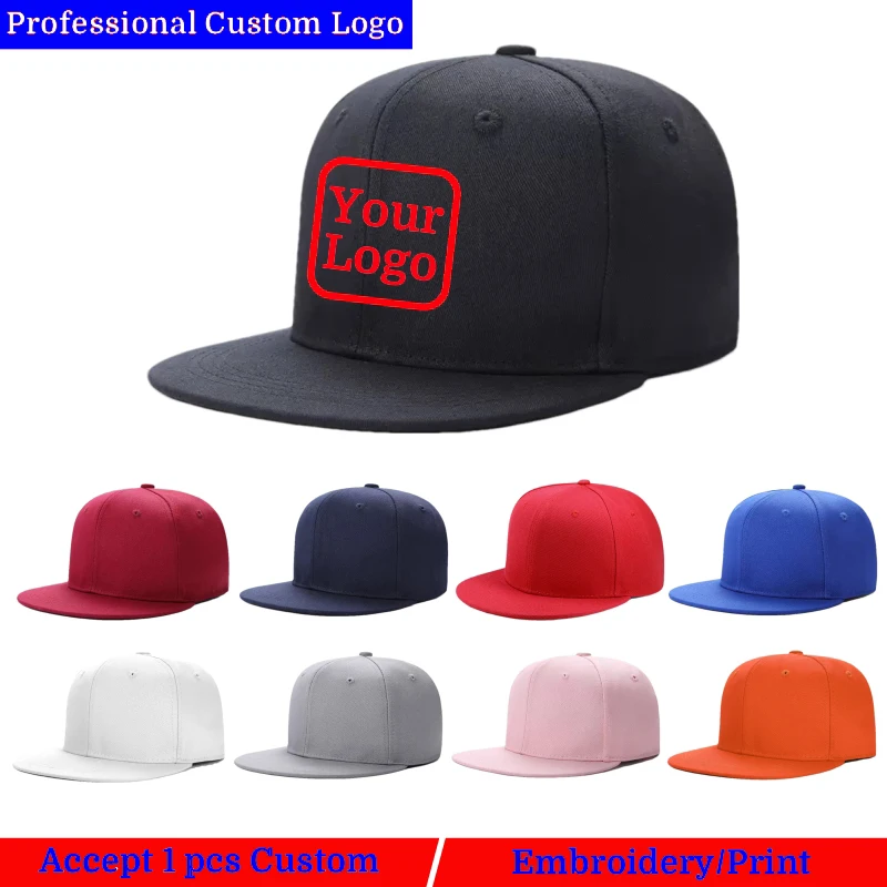 Top Trends: Men Women Custom Personalized Logo Caps Team Embroidery Printed Baseball Caps Fraternity Hats Fashion Outdoor Hip Hop Caps Shoppable Styles