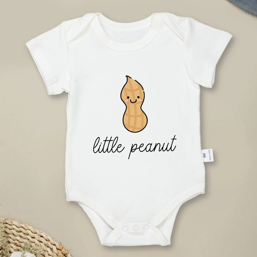 Top Trends: Little Peanut Baby Boy Bodysuit Cute Cartoon Newborn Clothes Onesie Summer Short Sleeve Cotton Toddler Romper Infant Outfits Shoppable Styles