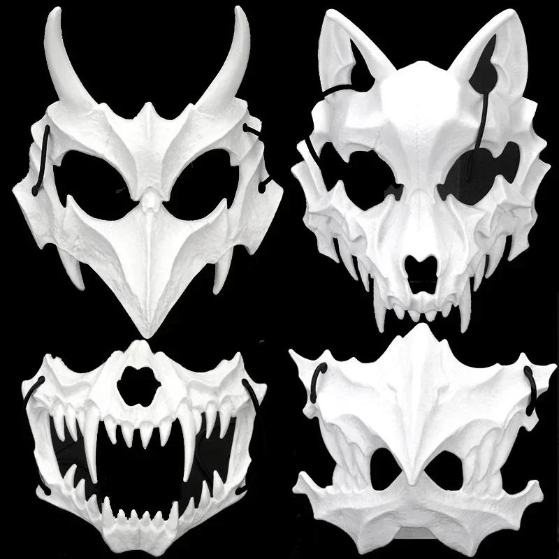 Top Trends: Halloween Bone Skull Masks Terror Mask Cosplay Dance Prom Carnival Party Props Ropeplay Animal Mask For Adult Children Shoppable Styles