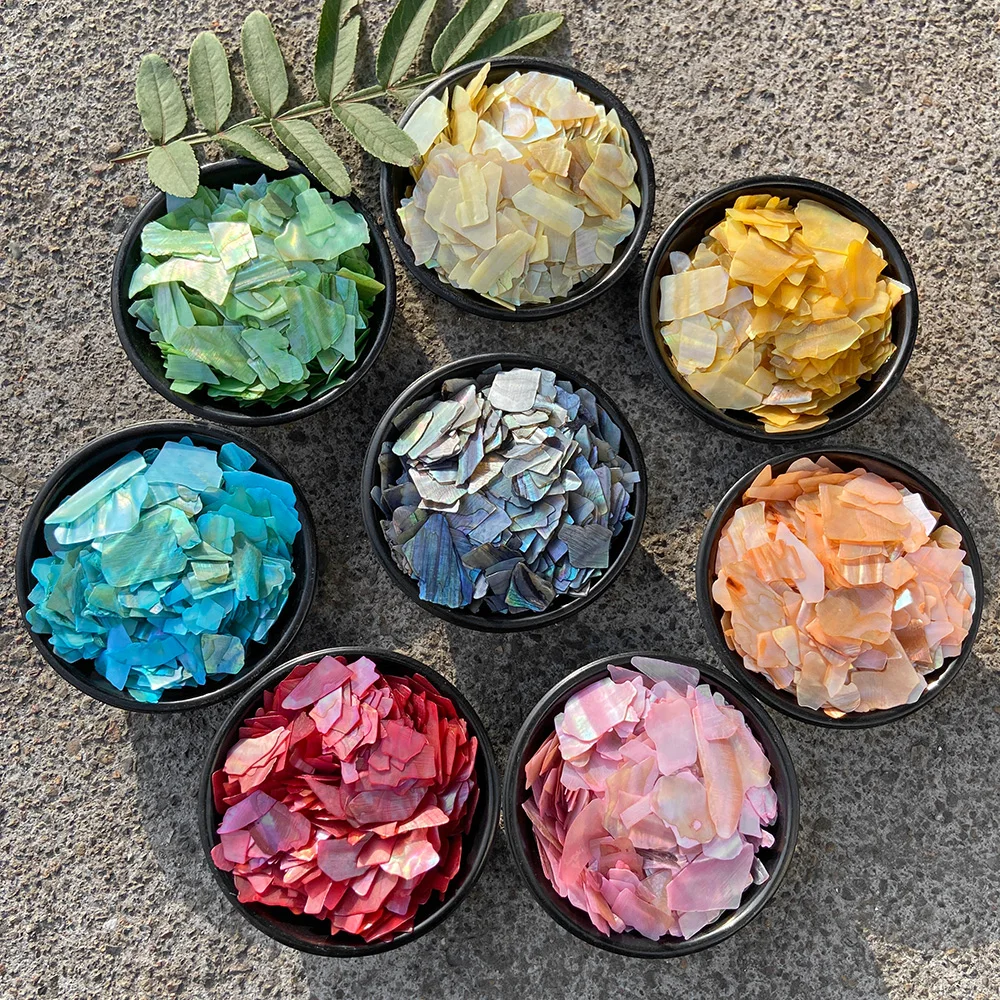 Top Trends: Muticolor Irregular Abalone Chips Natural Glitter Flakes Sea Shell Fragments For Nail Art Decoration DIY Manicure Wholesale Shoppable Styles - Image 4